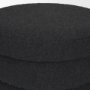 70410 - Elise Black Boucle Upholstered Storage Ottoman