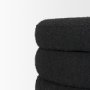 70410 - Elise Black Boucle Upholstered Storage Ottoman