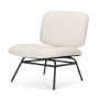 70684 - Nora Cream Fabric w/ Matte Black Metal Legs Accent Chair