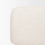 70684 - Nora Cream Fabric w/ Matte Black Metal Legs Accent Chair
