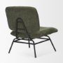 70685 - Nora Forest Green Fabric w/ Matte Black Metal Legs Accent Chair