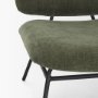 70685 - Nora Forest Green Fabric w/ Matte Black Metal Legs Accent Chair