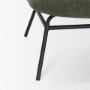 70685 - Nora Forest Green Fabric w/ Matte Black Metal Legs Accent Chair