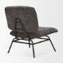 70732 - Nora Charcoal Fabric w/ Matte Black Metal Legs Accent Chair