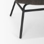 70732 - Nora Charcoal Fabric w/ Matte Black Metal Legs Accent Chair