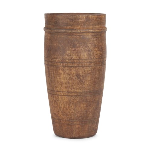 70507 - Porta Large Medium Brown Reclaimed Wooden Pot