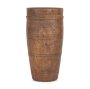 70507 - Porta Large Medium Brown Reclaimed Wooden Pot