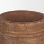 70507 - Porta Large Medium Brown Reclaimed Wooden Pot