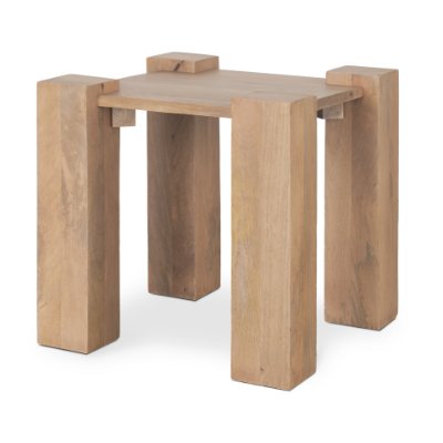 70633 - Beth Light Brown Wood Square Accent Table