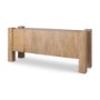 70635 - Beth Light Brown Wood w/ 3 Doors Sideboard