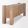 70635 - Beth Light Brown Wood w/ 3 Doors Sideboard