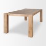 70637-AB - Beth Light Brown Wood Rectangular Dining Table