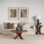 70087 - Kilian Short Brown-Gray Double Ear Vase