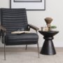 70511 - Palmera Dark Brown Wood Pedestal Accent Table