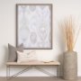 14918 - Ikat Patterns I by Silvia Krause a Hand Embellished Textured Framed Art Print