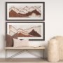 15032 - Red Rock View I by Studio M a handmade Original Framed 3D Textured Artwork under Glass