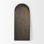 70621 - Celeste Dark Brown Wood Arched Floor Mirror