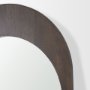 70621 - Celeste Dark Brown Wood Arched Floor Mirror