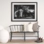 14634 - Watched Presence by Mercana Studio a Hand Embellished Textured Framed Photo Art Print Matted under G