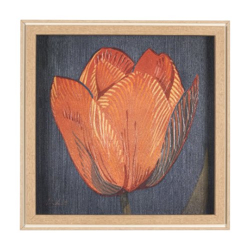 15242 - Flower Portrait II (TULIP) by Mercana Studio a Hand Embellished Textured Framed Art Print