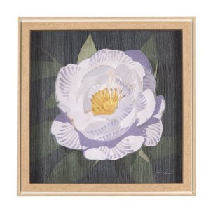 Flower Portrait V (PEONY) by Mercana Studio a Hand Embellished Textured Framed Art Print