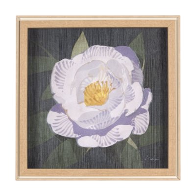 15244 - Flower Portrait V (PEONY) by Mercana Studio a Hand Embellished Textured Framed Art Print