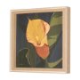 15245 - Flower Portrait VIII (CALLA LILY) by Mercana Studio a Hand Embellished Textured Framed Art Print