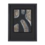 15256 - Contrasting Paths I by Studio M a handmade Original Framed 3D Textured Artwork under Glass