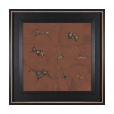 15260 - Stone Age I by Studio M a handmade Original Framed Artwork under Glass
