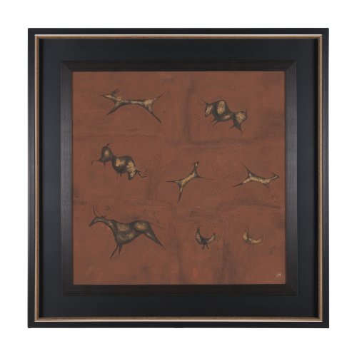 15260 - Stone Age I by Studio M a handmade Original Framed Artwork under Glass