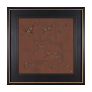 Stone Age II by Studio M a handmade Original Framed Artwork under Glass