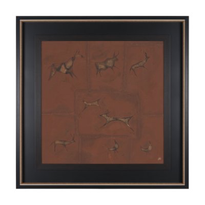 15261 - Stone Age II by Studio M a handmade Original Framed Artwork under Glass