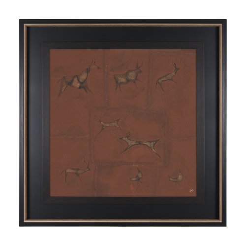 15261 - Stone Age II by Studio M a handmade Original Framed Artwork under Glass