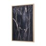 15266 - Herbes Hautes Indigo I by Mercana Studio a Hand Embellished Textured Framed Art Print