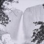 15270 - Yosemite Falls  by Carleton E Watkins a Hand Embellished Textured Framed Photo Art Print