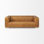 70793 - Ricciardo 82.5W Cognac Leather Three Seater Sofa