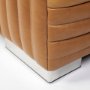 70793 - Ricciardo 82.5W Cognac Leather Three Seater Sofa
