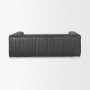 70794 - Ricciardo 82.5W Black Leather Wrapped Three Seater Sofa