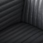 70794 - Ricciardo 82.5W Black Leather Wrapped Three Seater Sofa