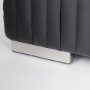 70794 - Ricciardo 82.5W Black Leather Wrapped Three Seater Sofa