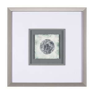Platinum Moona by Studio M a handmade Original Framed Artwork under Glass