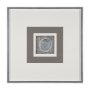 15090 - White Moon by Studio M a handmade Original Framed Artwork under Glass