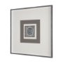 15090 - White Moon by Studio M a handmade Original Framed Artwork under Glass