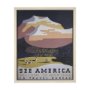 15293 - See America by Vintage Collection a Hand Embellished Textured Framed Art Print