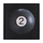 15297 - Billiard III 2 Ball by Chris Dunker a Hand Embelished Textured Framed Art Decograph Print