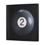 15297 - Billiard III 2 Ball by Chris Dunker a Hand Embelished Textured Framed Art Decograph Print