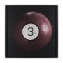 15298 - Billiard IV 3 Ball by Chris Dunker a Hand Embelished Textured Framed Art Decograph Print