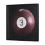 15298 - Billiard IV 3 Ball by Chris Dunker a Hand Embelished Textured Framed Art Decograph Print