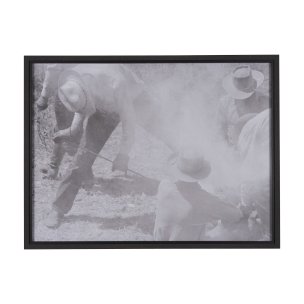 Branding Bunch by Kernud Hansen a Hand Embellished Textured Framed Photo Art Print Matted under Glas