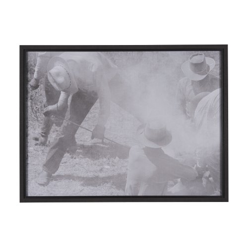 15299 - Branding Bunch by Kernud Hansen a Hand Embellished Textured Framed Photo Art Print Matted under Glas